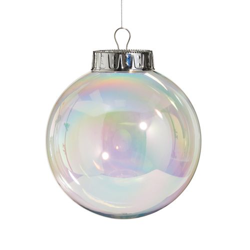 8&quot; CLEAR SEAMLESS IRIDESCENT BALL