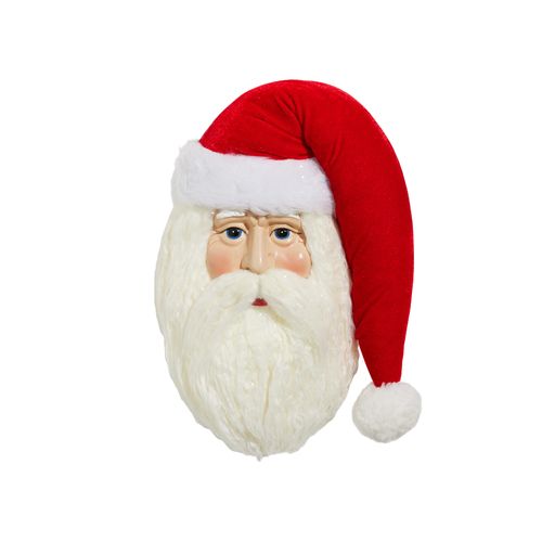 13&quot; RED HAT SANTA FACE WALL ART