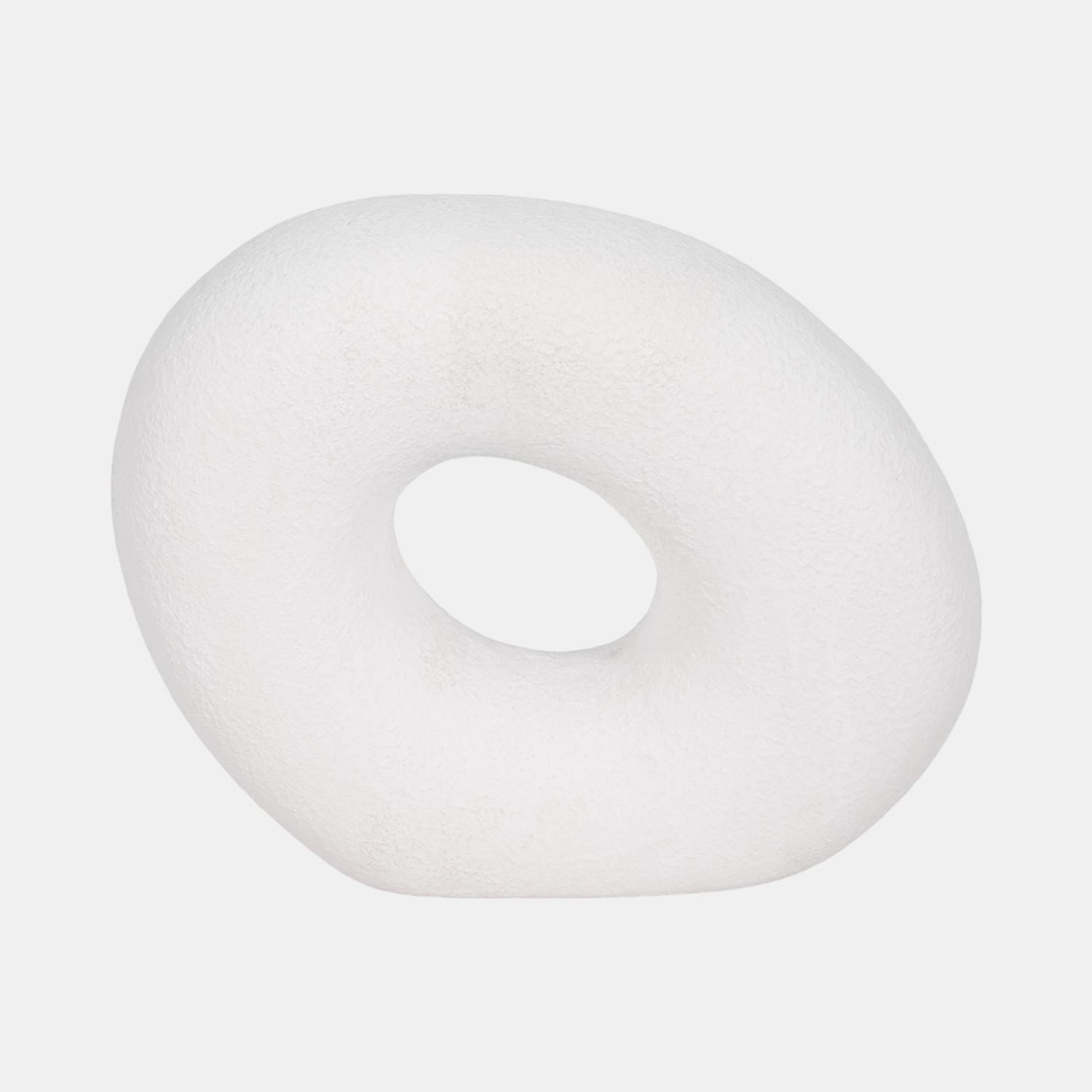 10&quot; TEXTURED OPEN CUT-OUT SLANTED CIRCLE OBJECT, W