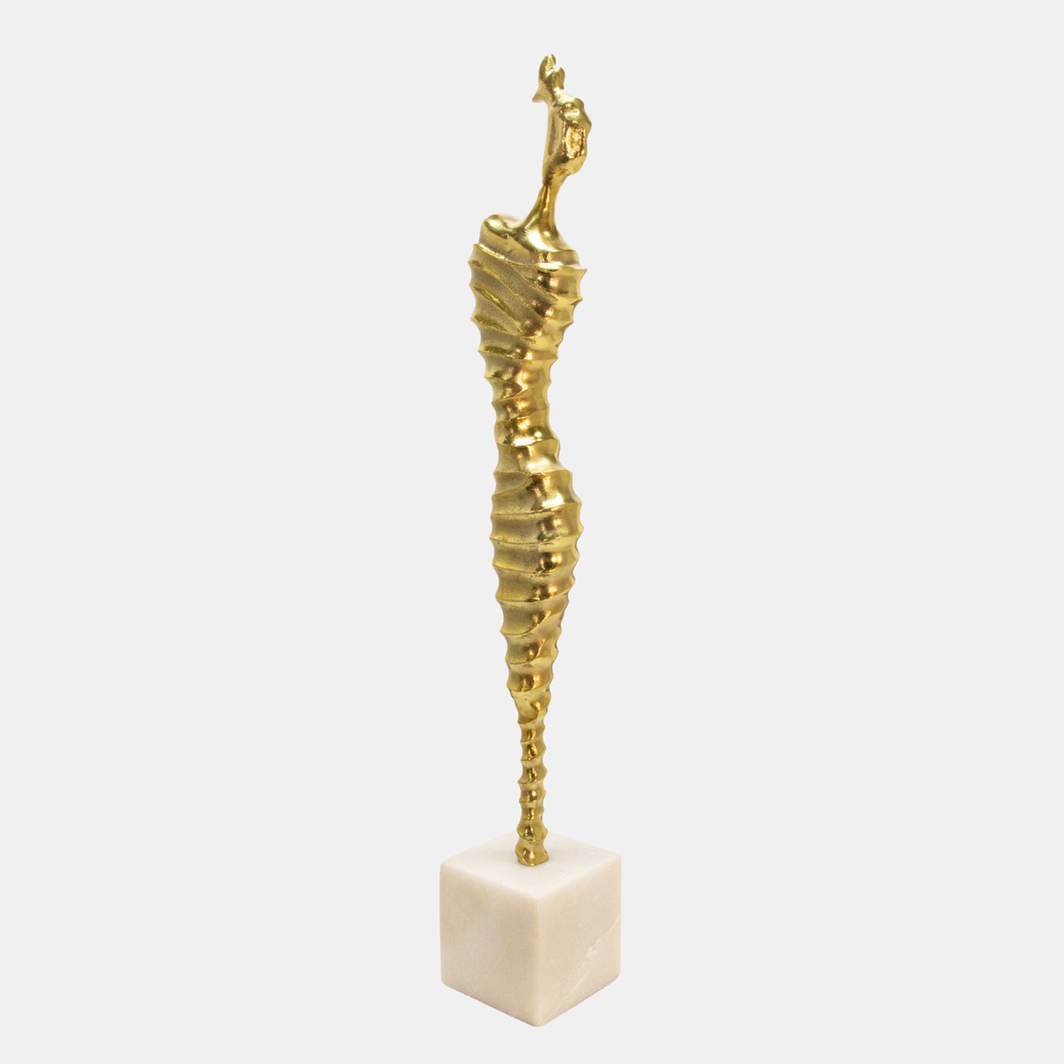 27&quot; METAL MODERN FEMALE MUMMY DECO, GOLD