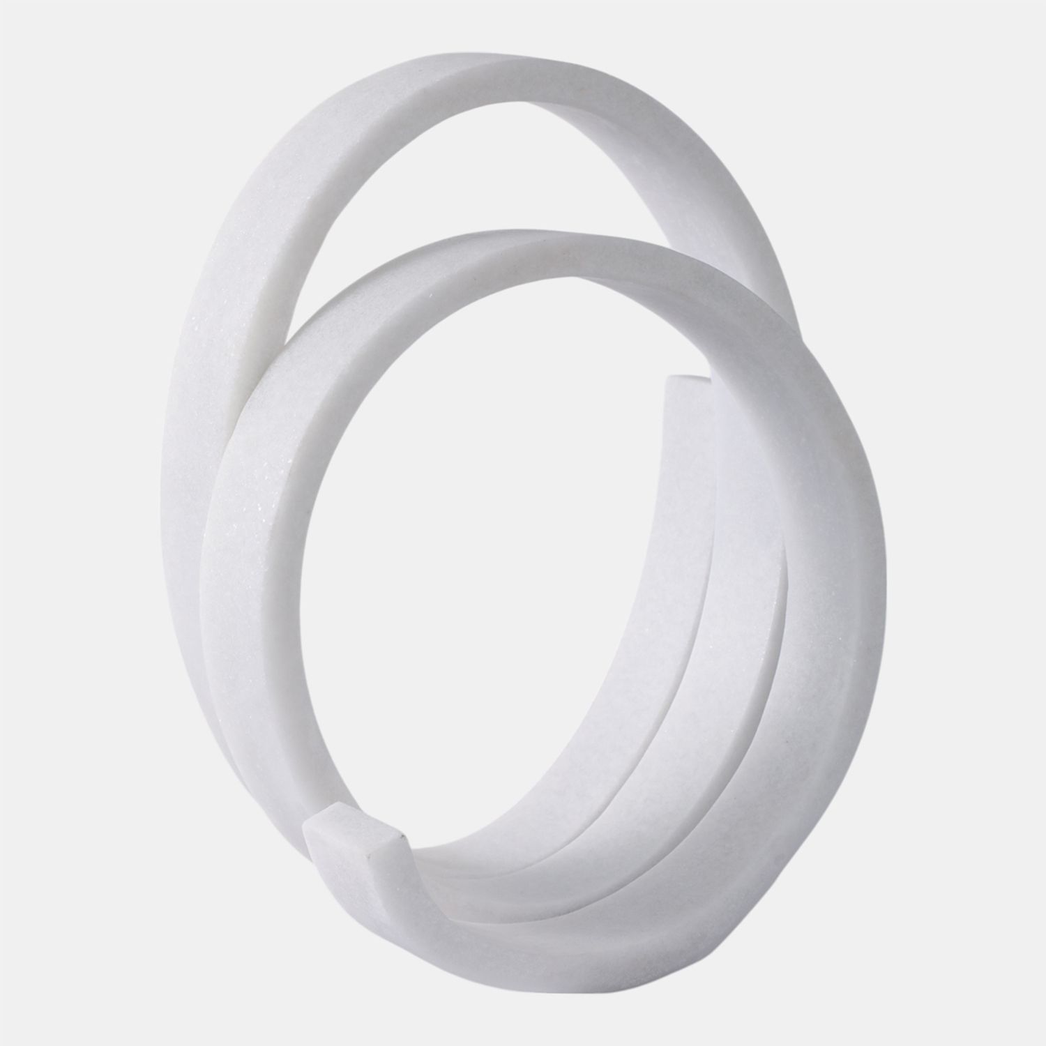 12X10&quot; LOOPY RESIN OBJECT, WHITE