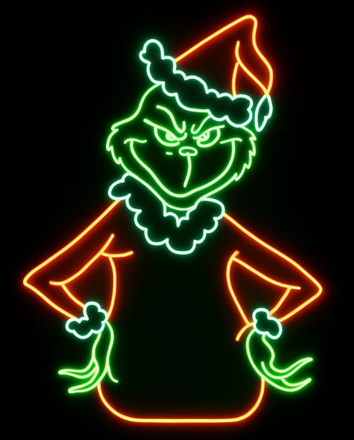 GRINCH MEDIO CUERPO LED