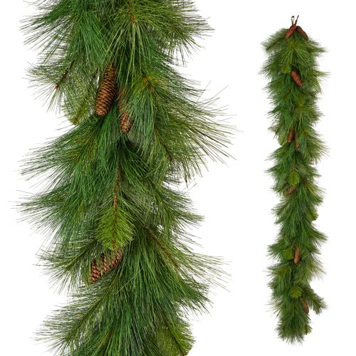 5.5&#39; X 14&quot; OLIVE PINE GARLAND