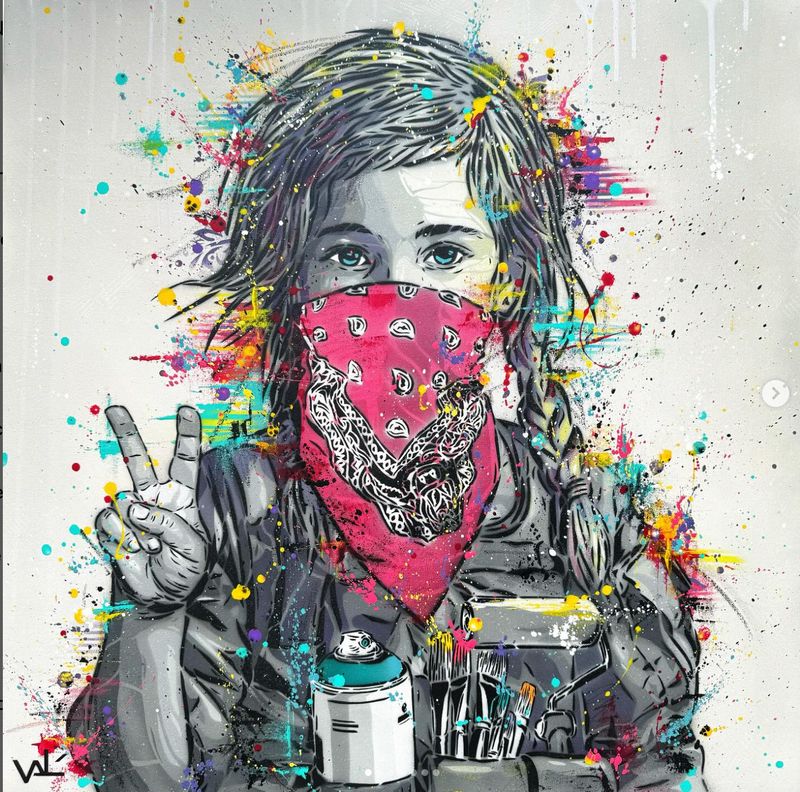 vale stencil print (print edition) a4