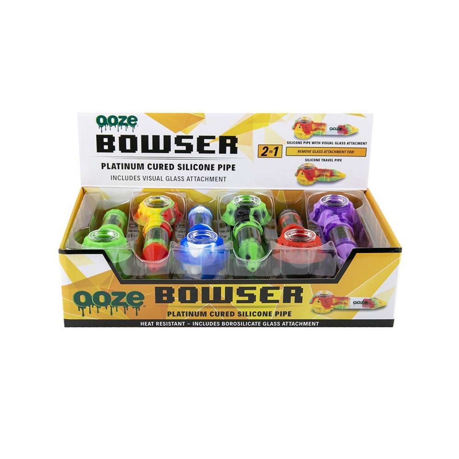 OOZE BROWSER SILICONE 2 IN 1 PIPE