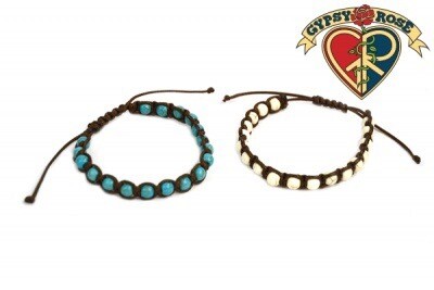 6mm Howlite Bead Macrame Bracelet