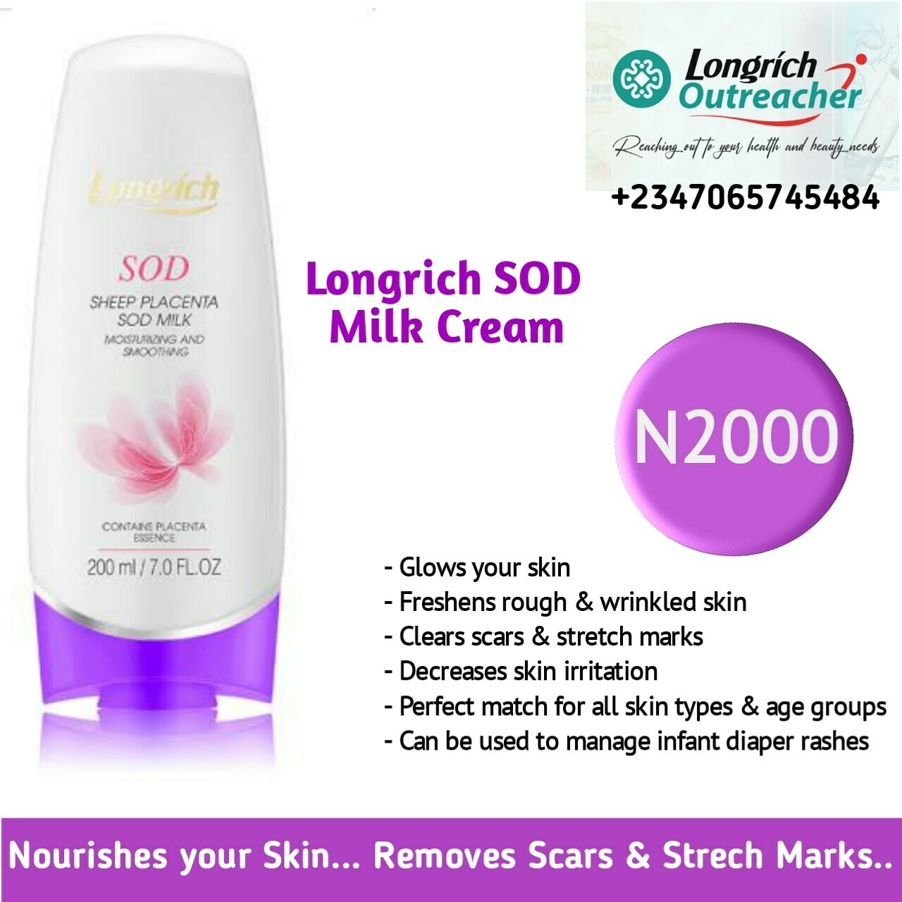 Longrich SOD Milk Cream