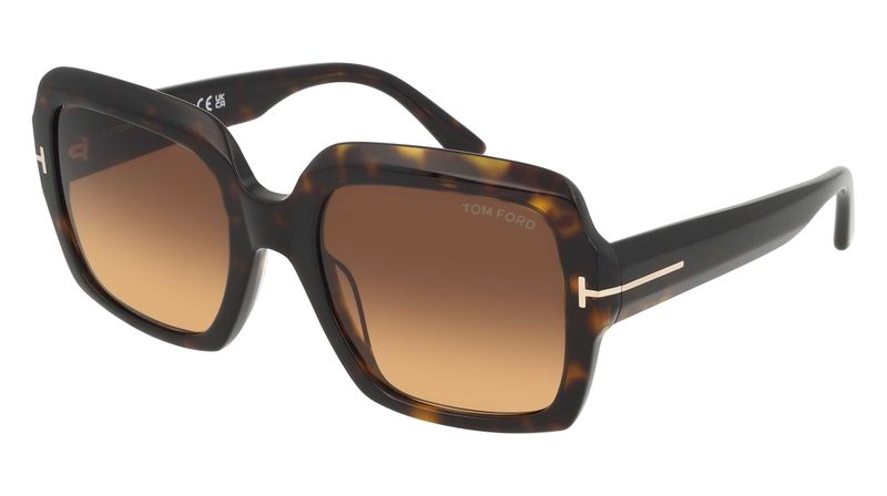 Tom Ford Kaya TF 1082 – Dark Havana Acetate with Brown Gradient Lenses