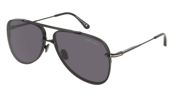 ​Tom Ford Atticus TF 1071 – Gloss Black with Smoke Grey