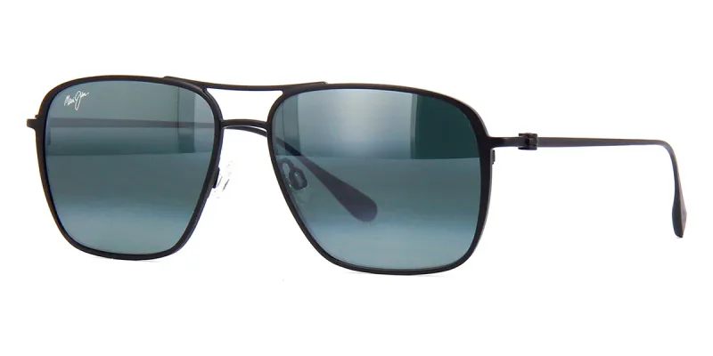 Maui Jim Beaches MJ541-2M – Gloss Black Frame with Dual Mirror Silver