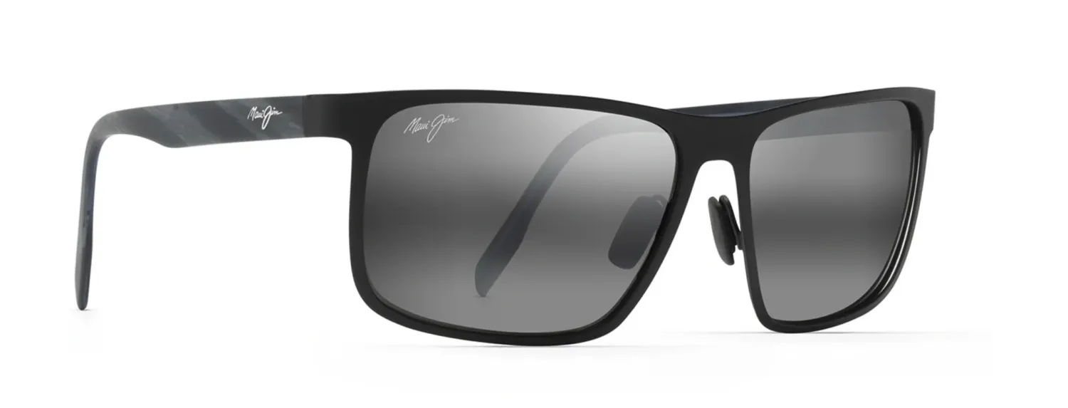 Maui Jim Wana MJ846 – Gloss Black Wrap with Neutral Grey Polarized