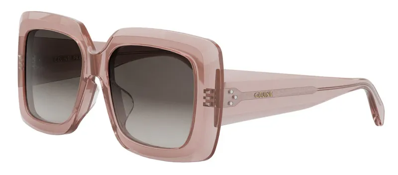 Céline 40263I Sunglasses – Transparent Burgundy with Gradient Brown