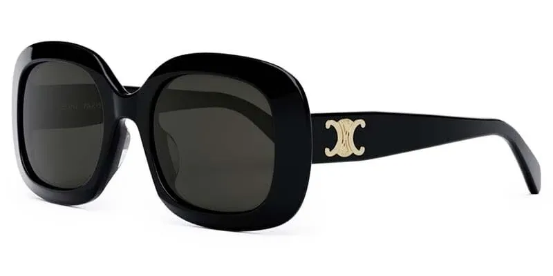 Céline 40262U Sunglasses – Glossy Black with Grey Gradient