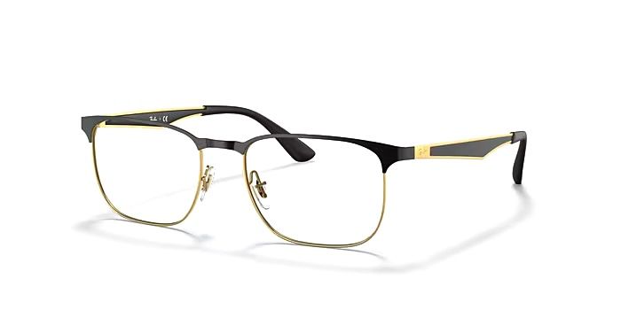 Ray-Ban RX6363 Eyeglasses – Silver Metal Rectangle Frame with Lightweight Minimalist Design