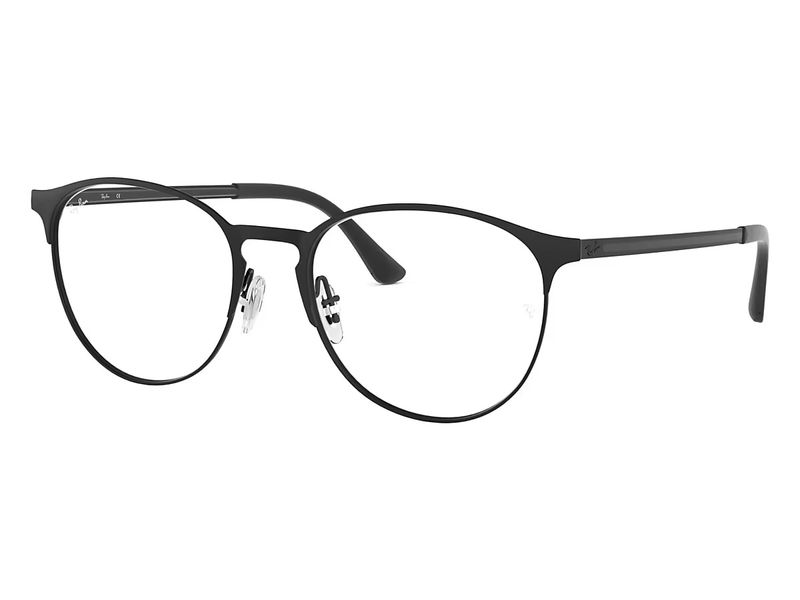 ​Ray-Ban RX6375 Eyeglasses – Matte Gunmetal Round Metal Frame with Modern Minimalism