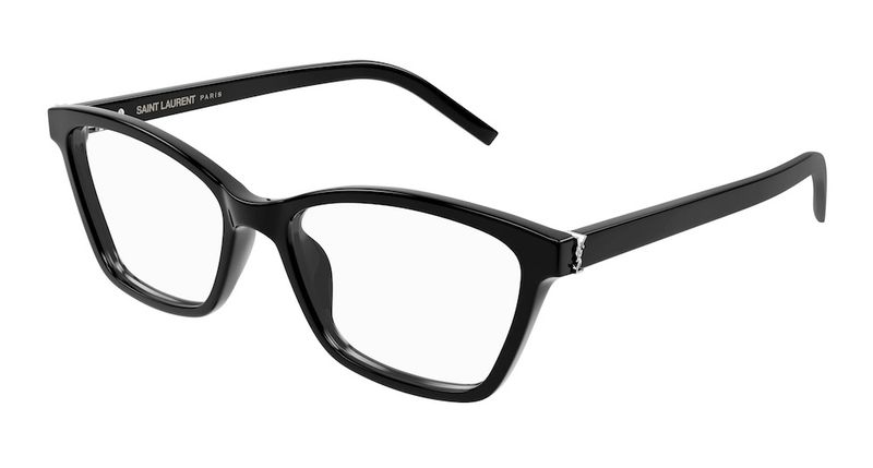 ​Saint Laurent SL M128 Eyeglasses – Sleek Black Acetate with Iconic Parisian Edge