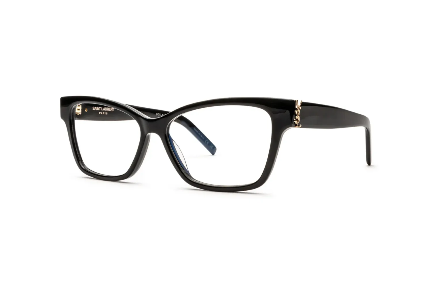 Saint Laurent SL M116 Eyeglasses – Classic Black Acetate with Subtle Retro Flair