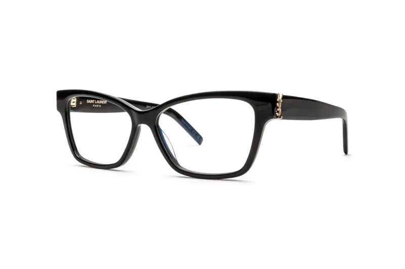 Saint Laurent SL M116 Eyeglasses – Classic Black Acetate with Subtle Retro Flair