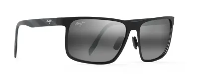 Maui Jim Wana MJ846 – Gloss Black Wrap with Neutral Grey Polarized