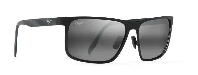 Maui Jim Wana MJ846 – Gloss Black Wrap with Neutral Grey Polarized