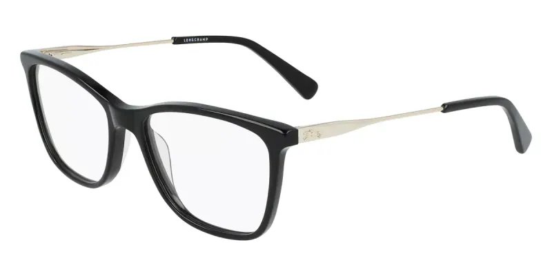 Longchamp LO2674 Eyeglasses – Bold Black Acetate Frame with Modern Sophistication