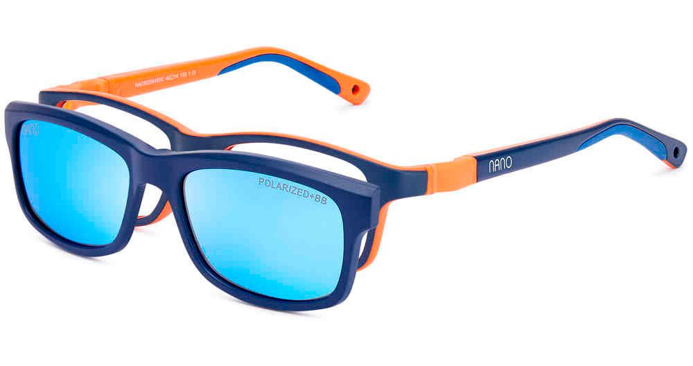 Kids Eyeglasses Nano Clip CREW SC 3.0 – Matte Navy/Orange
