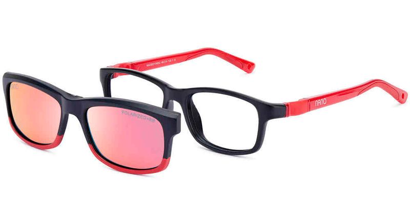 Kids Eyeglasses Nano Clip CREW SC 3.0 – Red/Black