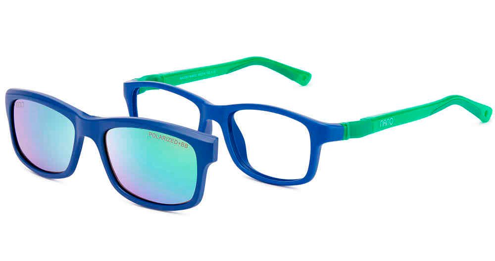 Kids Eyeglasses Nano Clip CREW SC 3.0 – Blue/Green