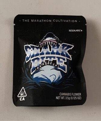 Marathon Shark Bite Flower Mid Shelf 3.5g Marathon Shark Bite Flower Mid Shelf 3.5g