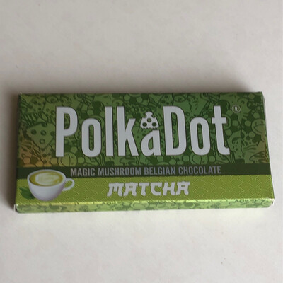 Polka Dot Magic Mushroom Belgian Chocolate Matcha 4 Gr