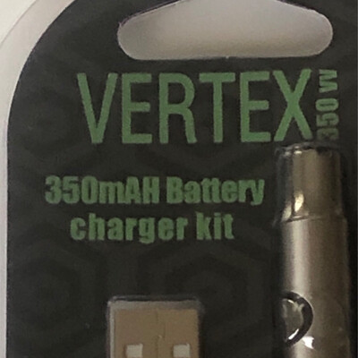510 Vertex Slim Silver Battery wz Charger 3level Voltage Preheat Options