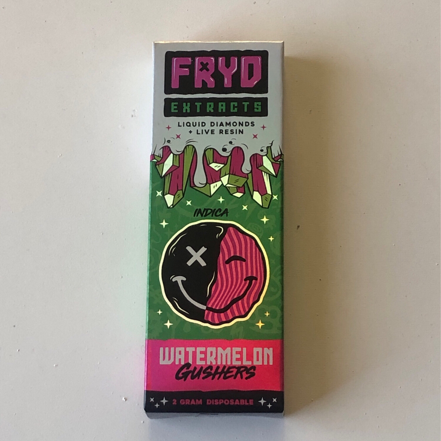 2g Fryds Extracts Watermelon Gushers Indica Disposable Cartridge with ...