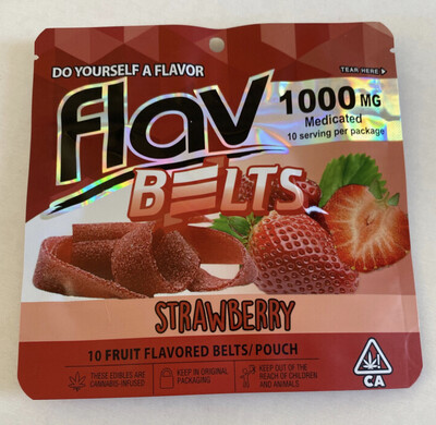 Flav Strawberry Belts 1000mg / 1g