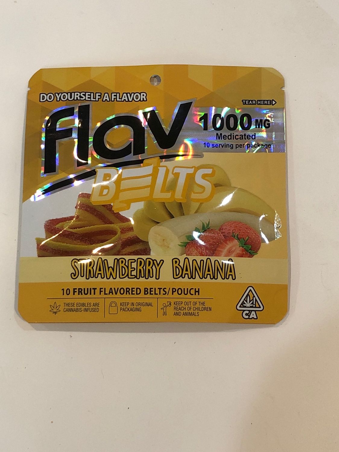 Flav Strawberry Banana Belts 1000mg