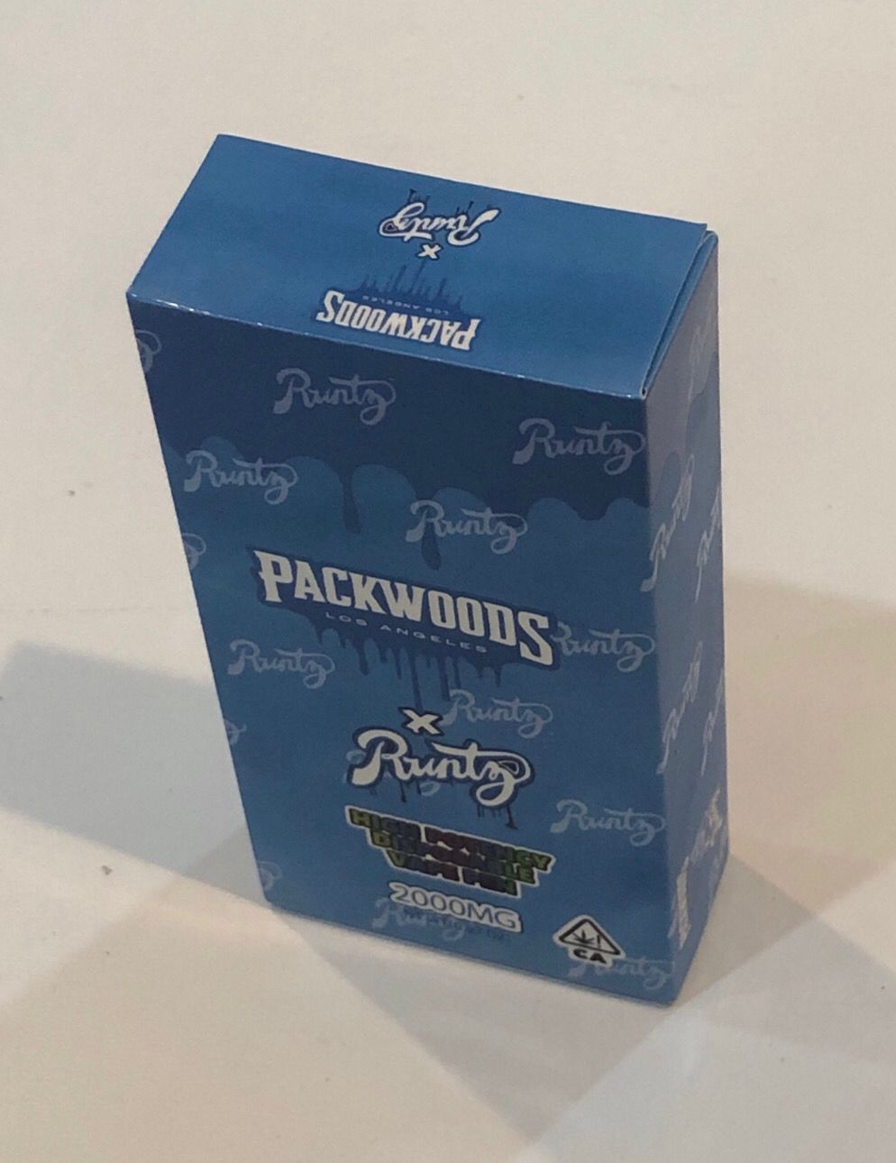 Packwoods &amp; Runts Banana Mango 2g Disposable Rechargeable High Potency Vape Pen