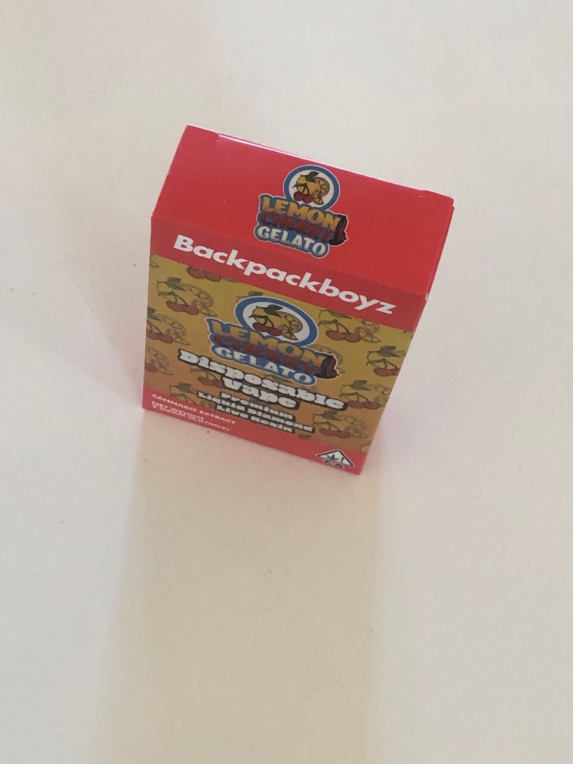 BackPackBoyz Lemon Cherry Gelato Disposable Vape Donut Pod 1gram