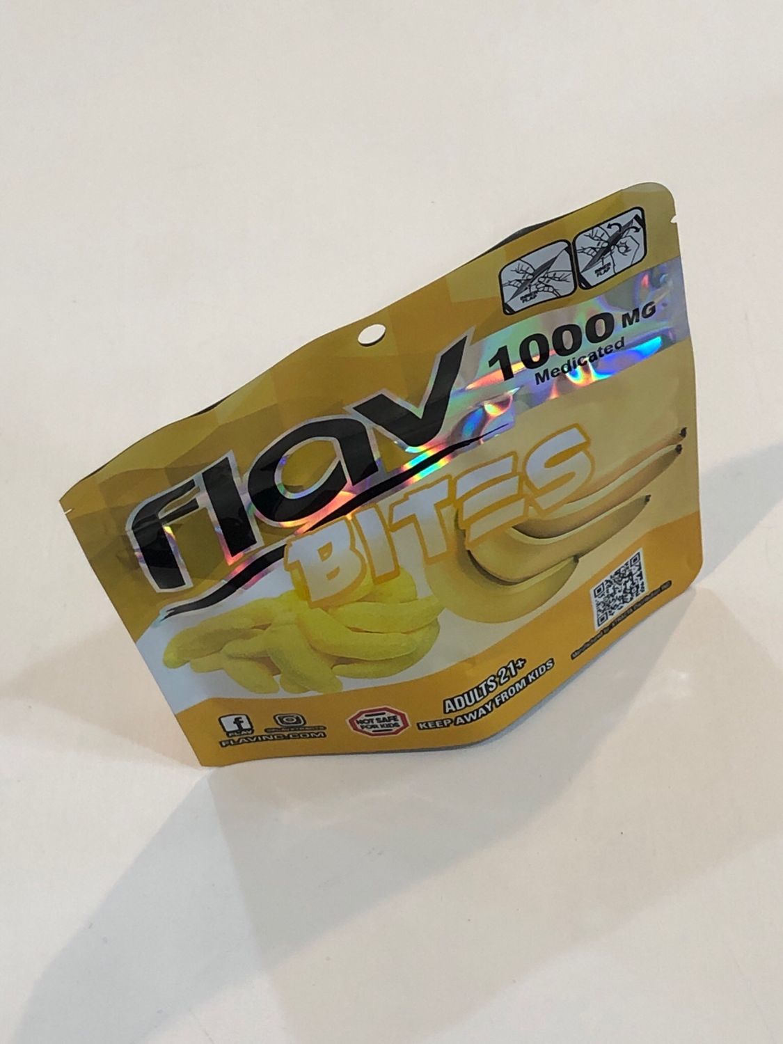 Flav Banana Fruit Bites 1000mg