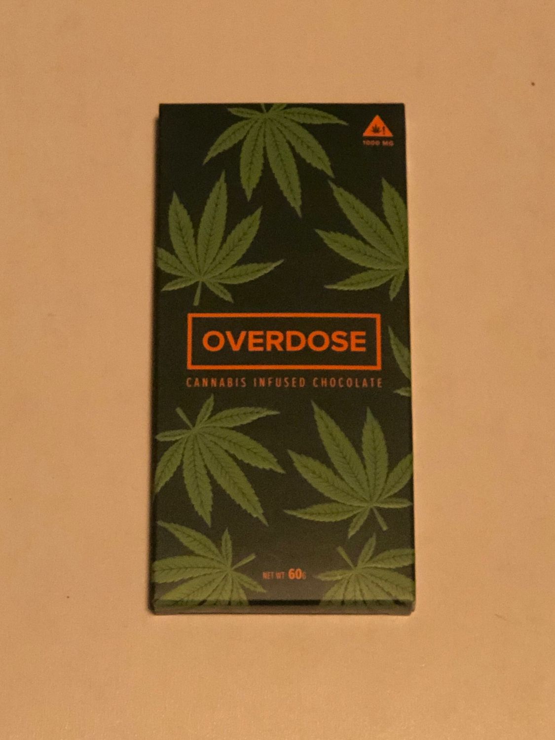 OverDose 1000mg THC Dark Chocolate Bar