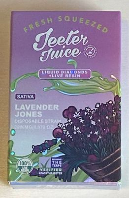 Jeeter Juice Lavender Jones Sativa 2g 2000mg Disposable Rechargeable Pod