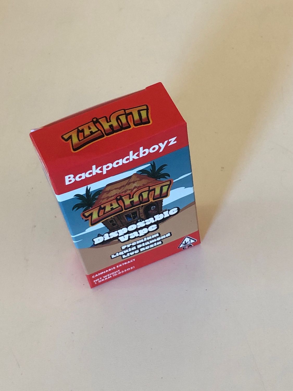 BackPackBoyz ZaHiti Disposable Rechargeable 1g Pod