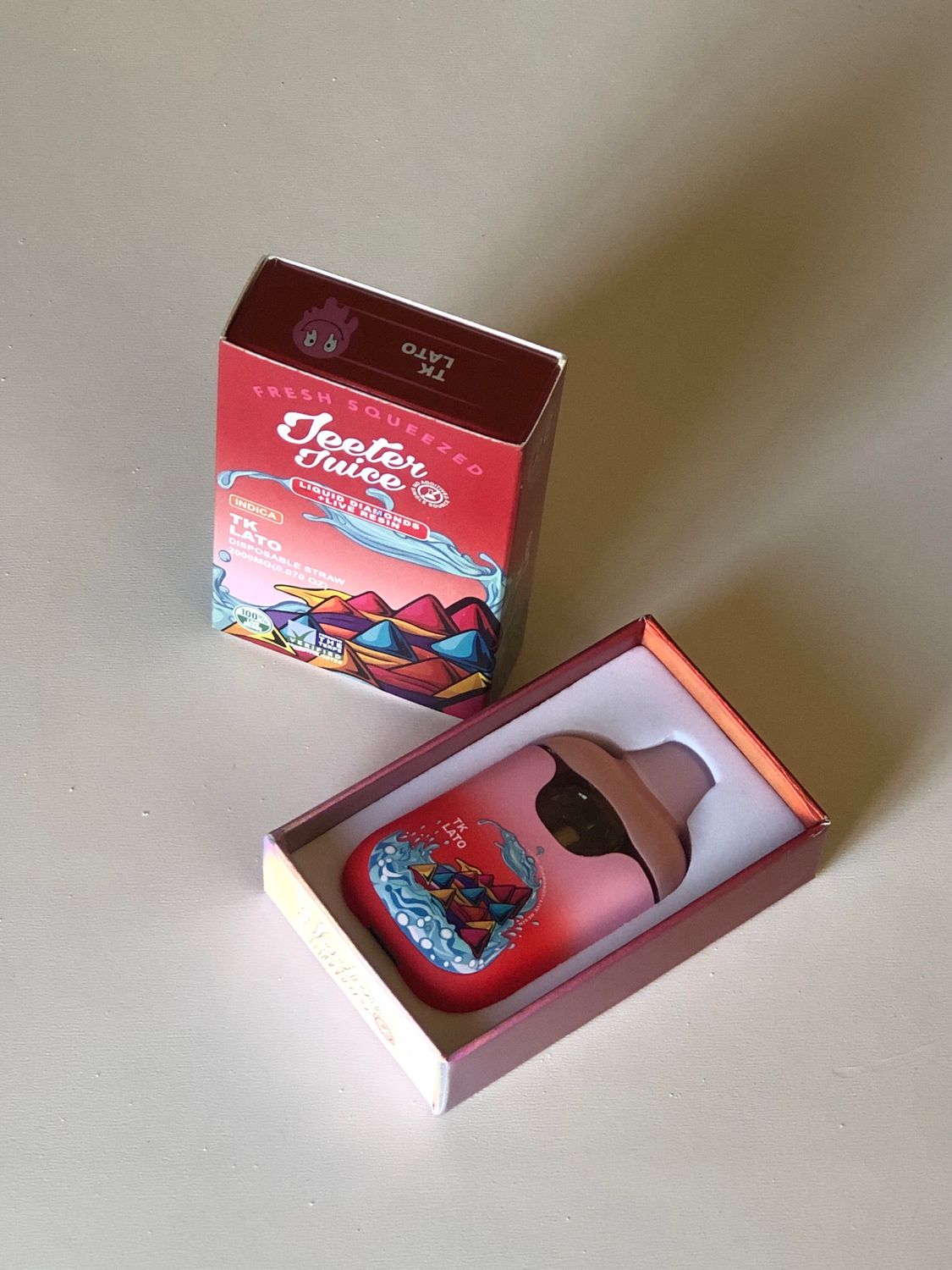 Jeeter Juice TK Lato Indica 2g Disposable Rechargeable Pod