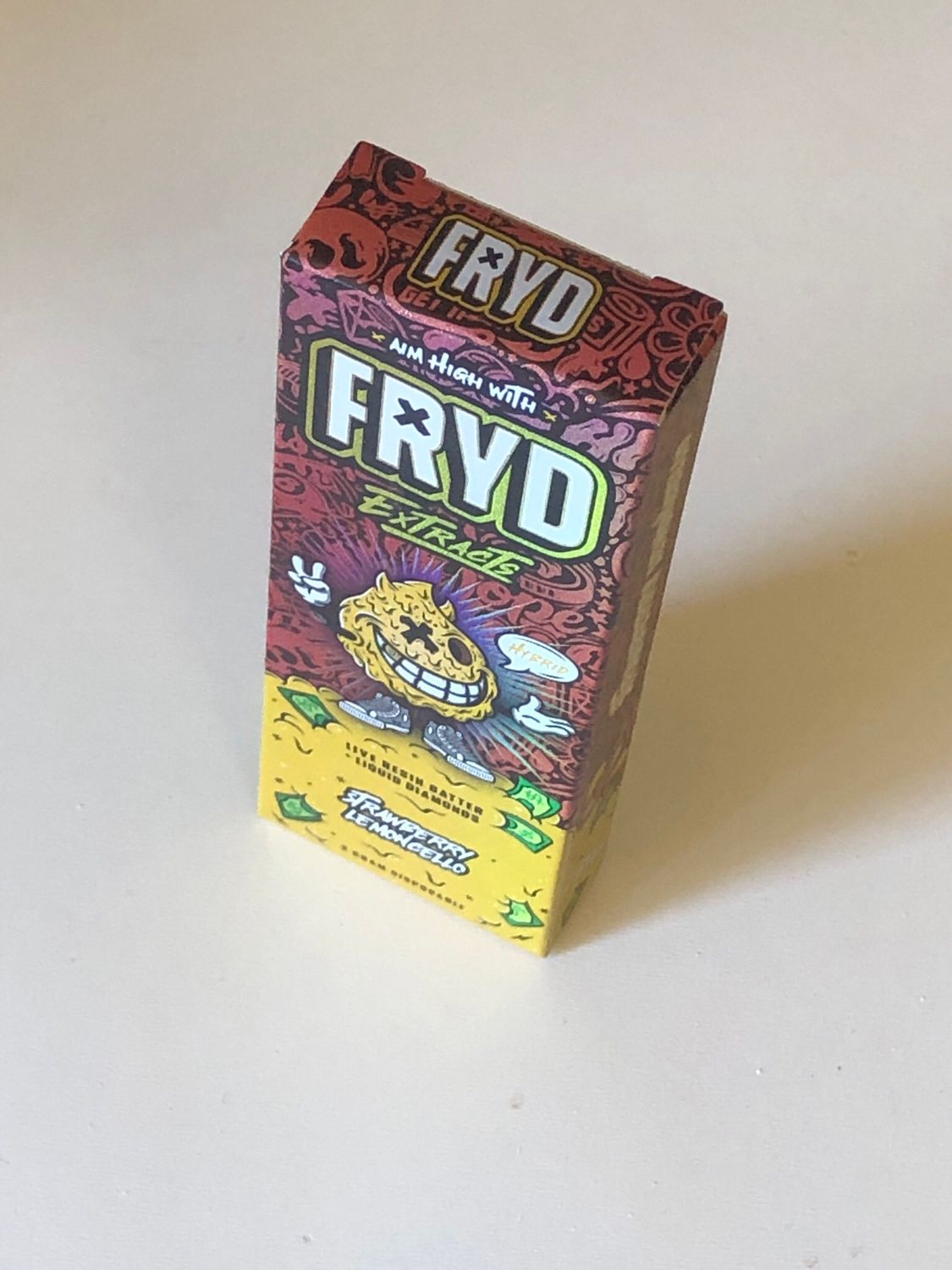 🔥 FRYD 2G Rechargeable Disposable Stick Vape Pen Strawberry Lemoncello