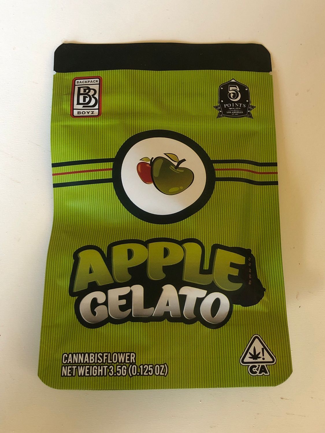 Apple Gelato by BackPackBoyz Mid Shelf Flower 3.5g