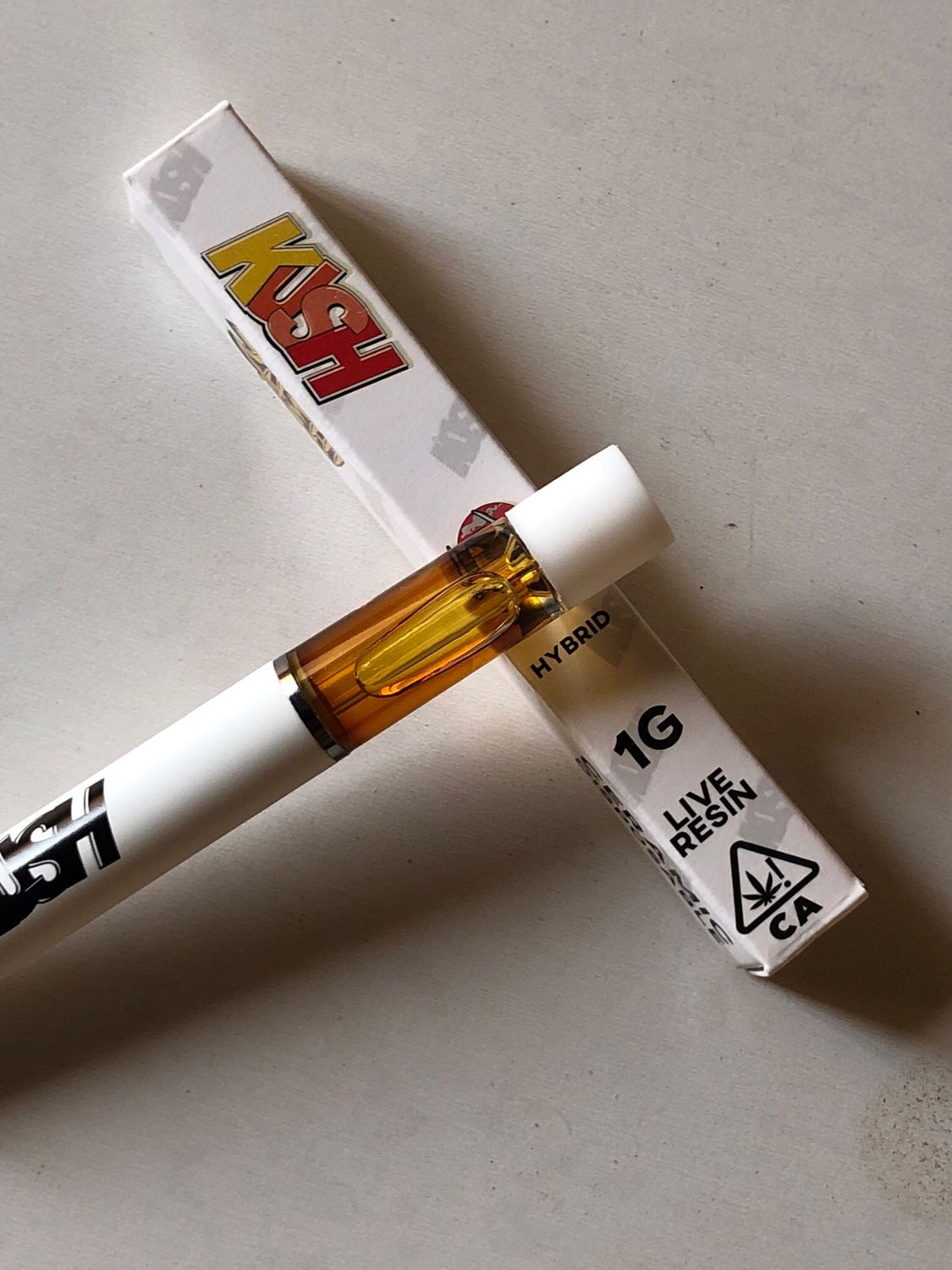 1g Kush Zushi Live Resin Rechargeable Disposable Ceramic Cartridge