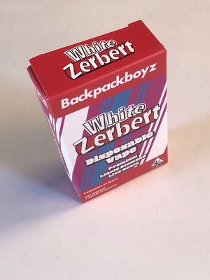 BackPackBoyz White Zerbert Disposable Rechargeable 1g Pod