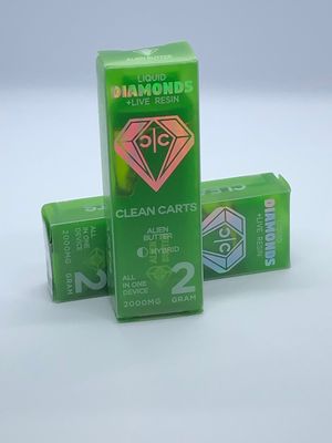 Clean Carts Alien Butter Live Resin 2g Disposable Rechargeable