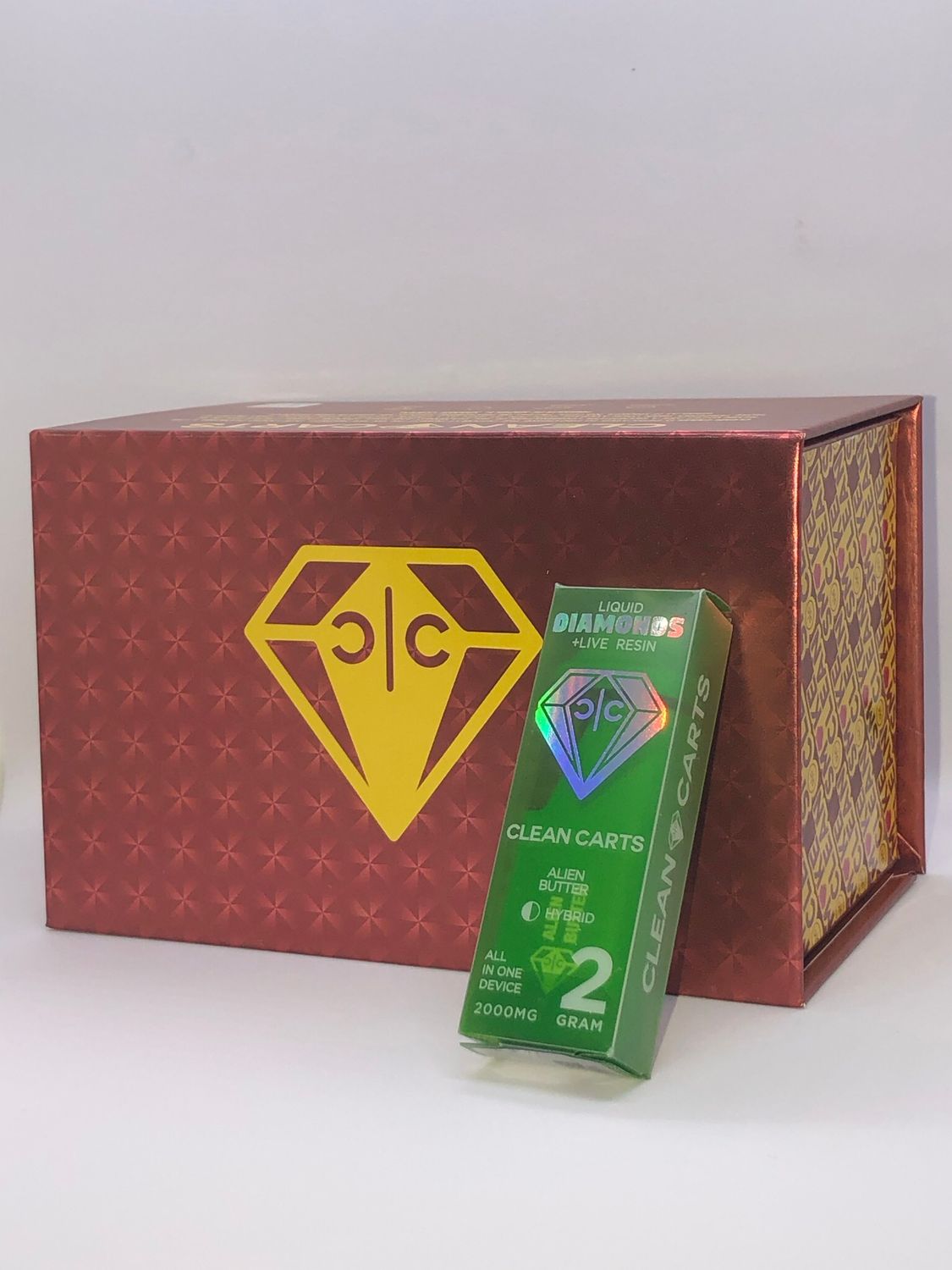 Clean Carts Alien Butter Live Resin 2g Disposable Rechargeable