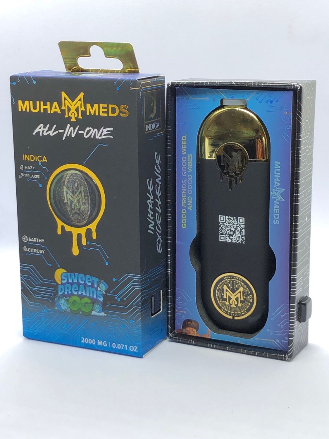 Muha Meds Sweet Dreams OG Indica 2g Cartridge