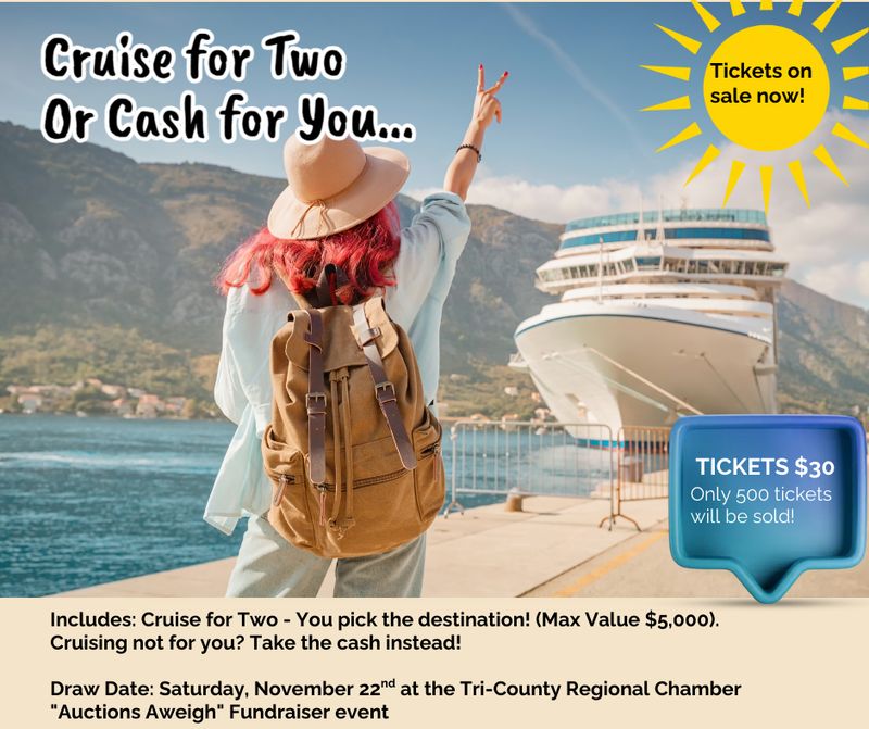 Cruise for 2 or CASH for you! Cruise for 2 or CASH for you!