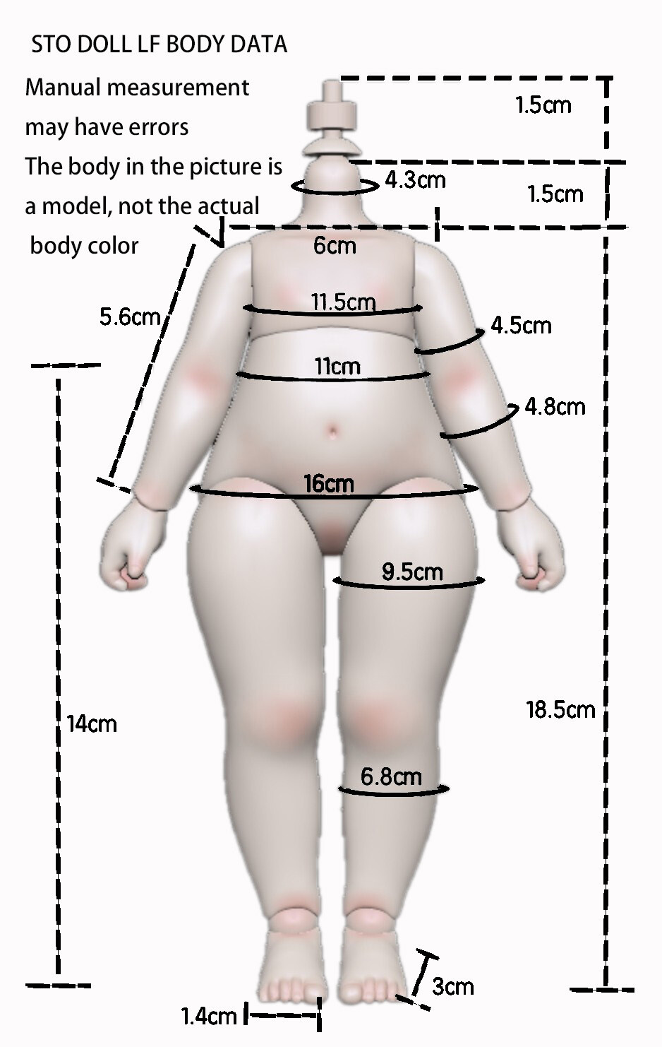 STO DOLL LF Body For Blythe